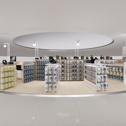 ออกแบบ ผลิต และติดตั้งร้าน : ร้าน PJ Mobile 